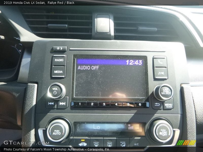 Rallye Red / Black 2019 Honda Civic LX Sedan