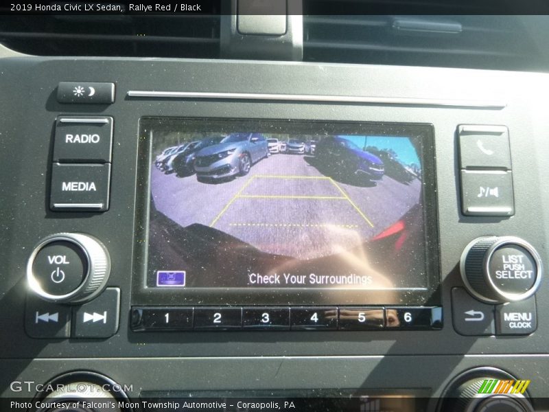 Rallye Red / Black 2019 Honda Civic LX Sedan