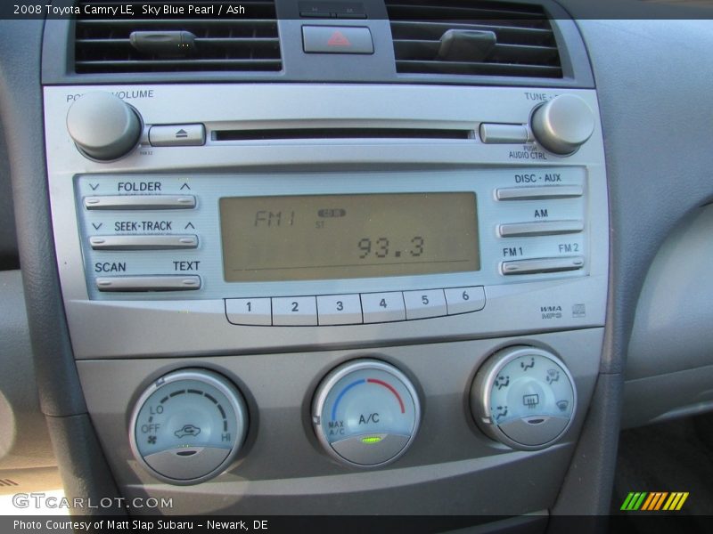Sky Blue Pearl / Ash 2008 Toyota Camry LE