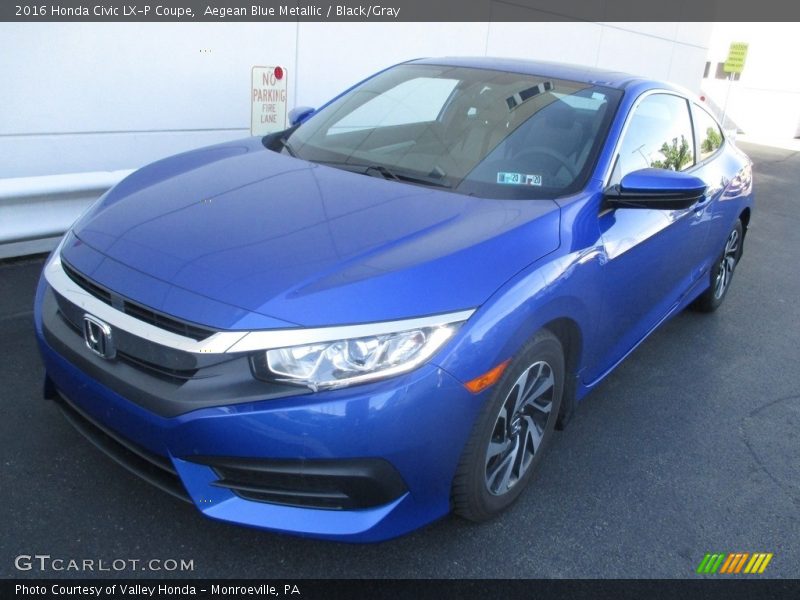 Front 3/4 View of 2016 Civic LX-P Coupe
