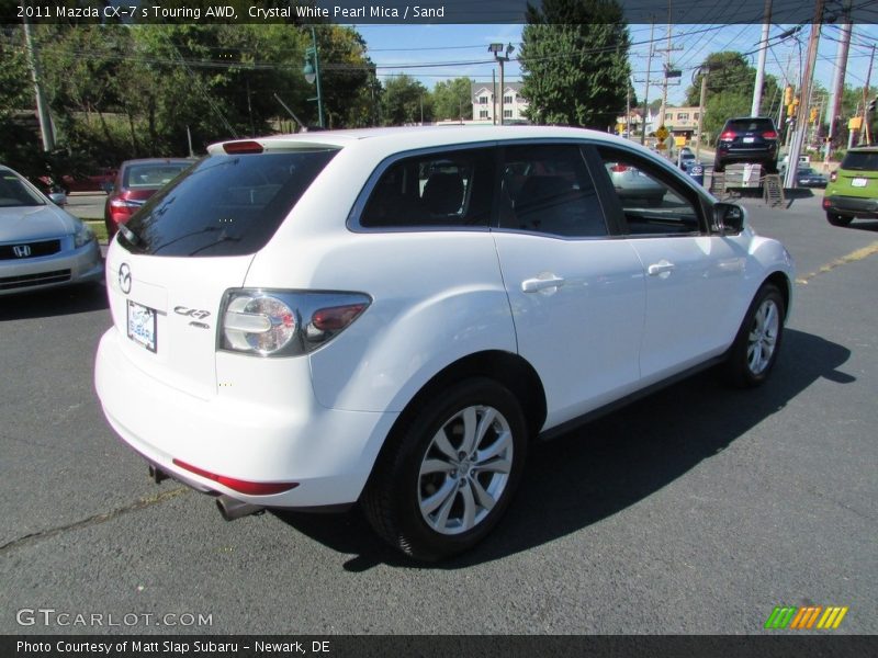 Crystal White Pearl Mica / Sand 2011 Mazda CX-7 s Touring AWD