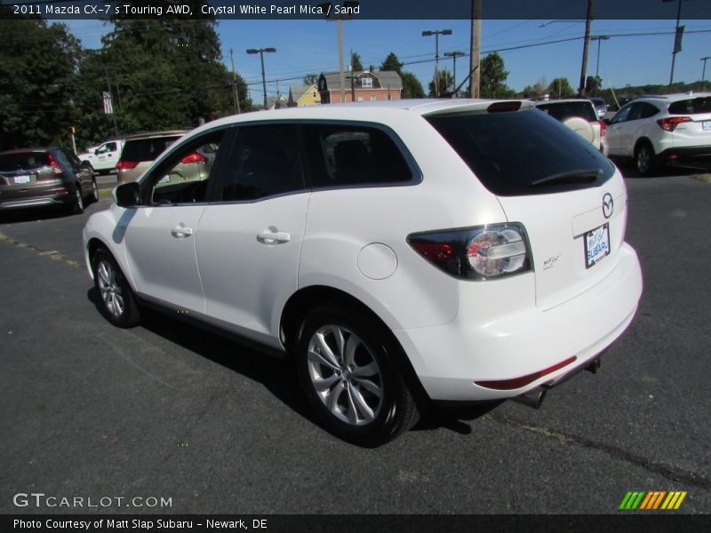 Crystal White Pearl Mica / Sand 2011 Mazda CX-7 s Touring AWD