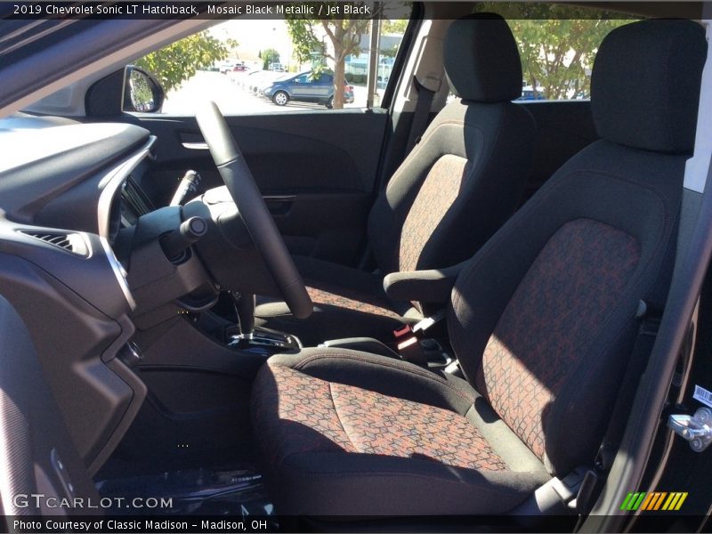 Mosaic Black Metallic / Jet Black 2019 Chevrolet Sonic LT Hatchback