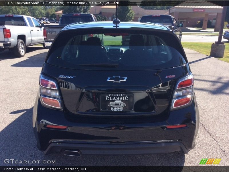 Mosaic Black Metallic / Jet Black 2019 Chevrolet Sonic LT Hatchback