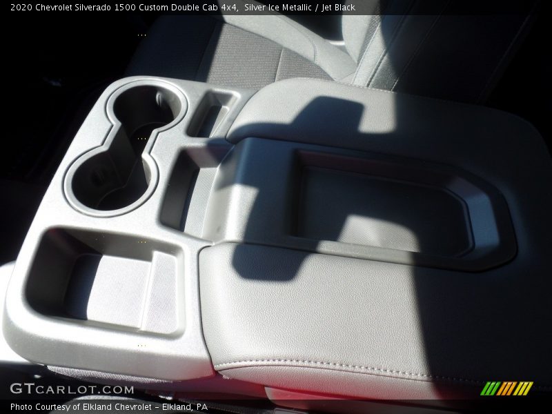 Silver Ice Metallic / Jet Black 2020 Chevrolet Silverado 1500 Custom Double Cab 4x4