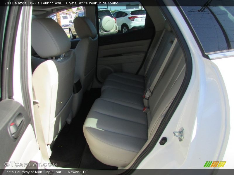 Crystal White Pearl Mica / Sand 2011 Mazda CX-7 s Touring AWD