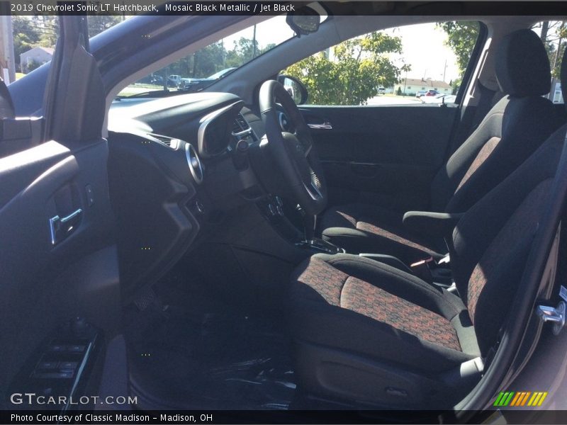 Mosaic Black Metallic / Jet Black 2019 Chevrolet Sonic LT Hatchback