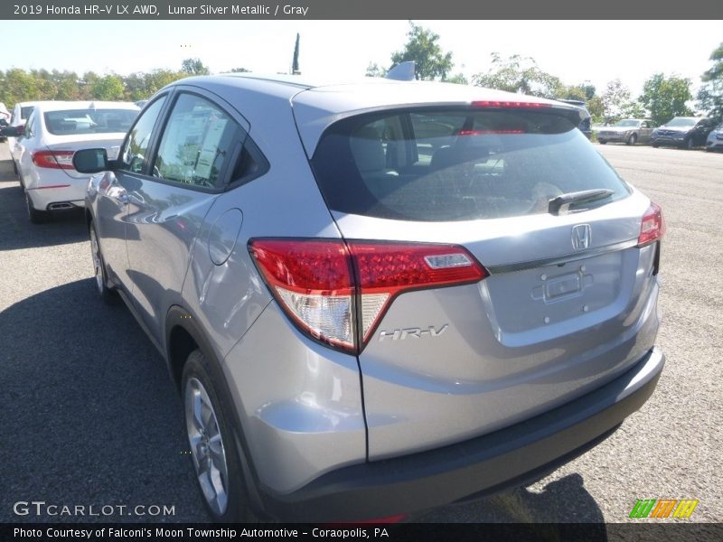 Lunar Silver Metallic / Gray 2019 Honda HR-V LX AWD