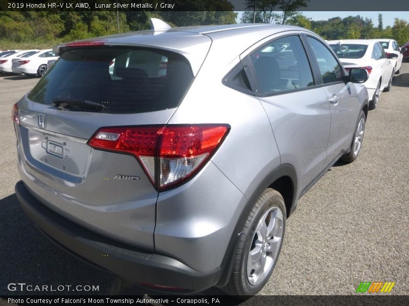 Lunar Silver Metallic / Gray 2019 Honda HR-V LX AWD