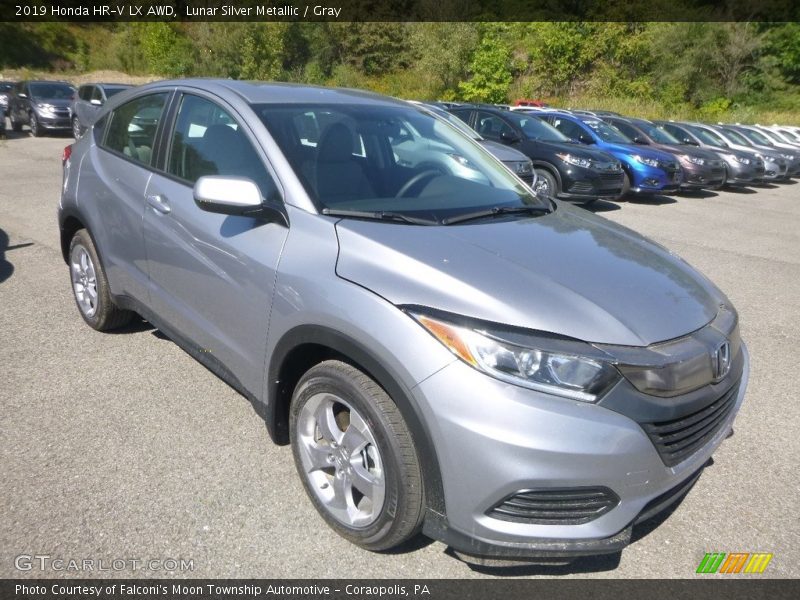 Lunar Silver Metallic / Gray 2019 Honda HR-V LX AWD