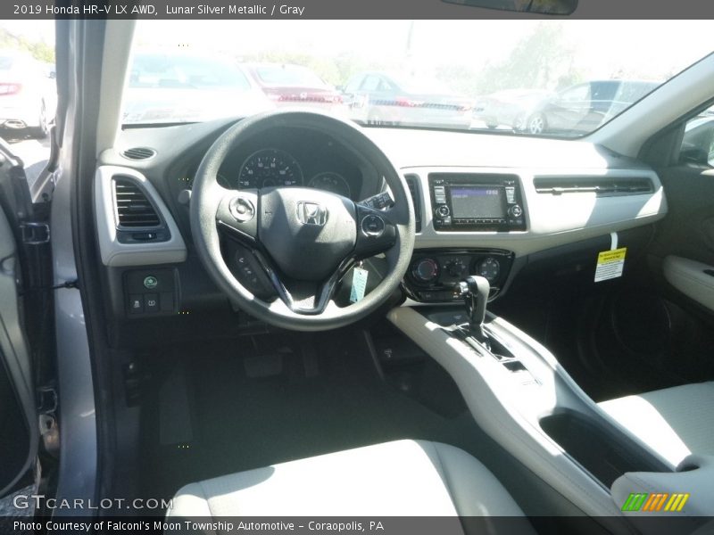 Lunar Silver Metallic / Gray 2019 Honda HR-V LX AWD