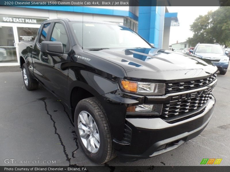 Black / Jet Black 2020 Chevrolet Silverado 1500 Custom Double Cab 4x4