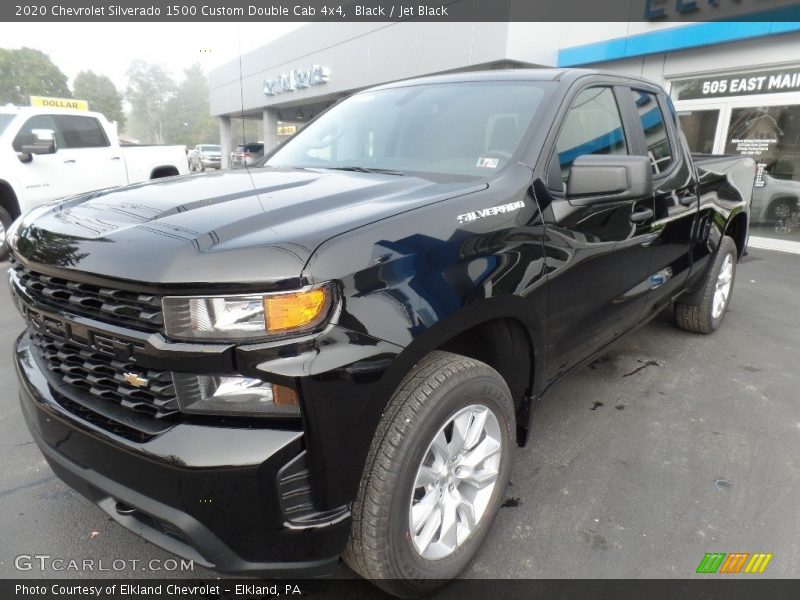 Black / Jet Black 2020 Chevrolet Silverado 1500 Custom Double Cab 4x4