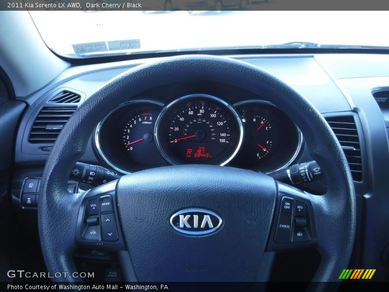 Dark Cherry / Black 2011 Kia Sorento LX AWD