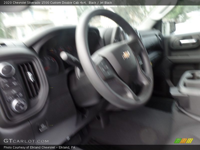 Black / Jet Black 2020 Chevrolet Silverado 1500 Custom Double Cab 4x4