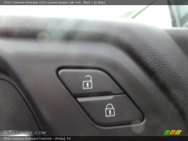 Black / Jet Black 2020 Chevrolet Silverado 1500 Custom Double Cab 4x4