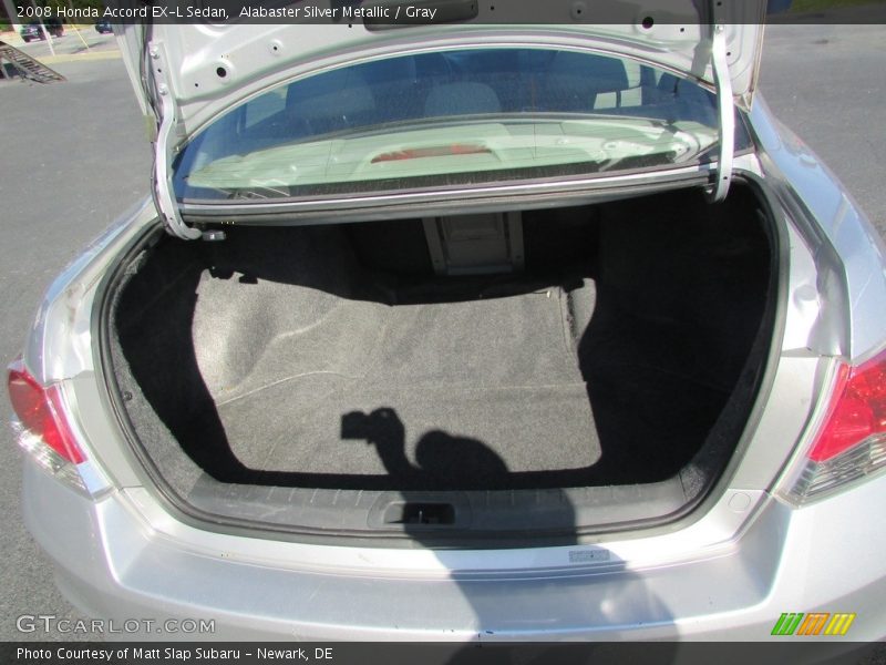 Alabaster Silver Metallic / Gray 2008 Honda Accord EX-L Sedan