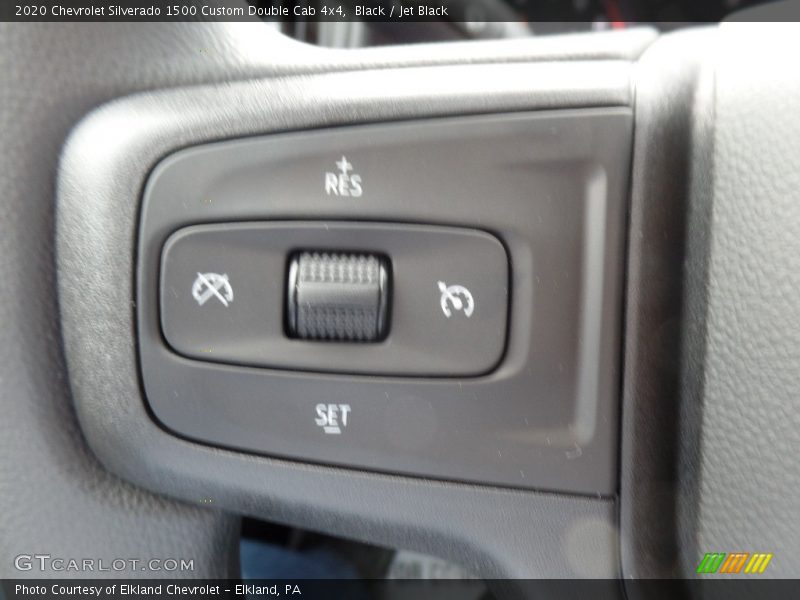 Black / Jet Black 2020 Chevrolet Silverado 1500 Custom Double Cab 4x4
