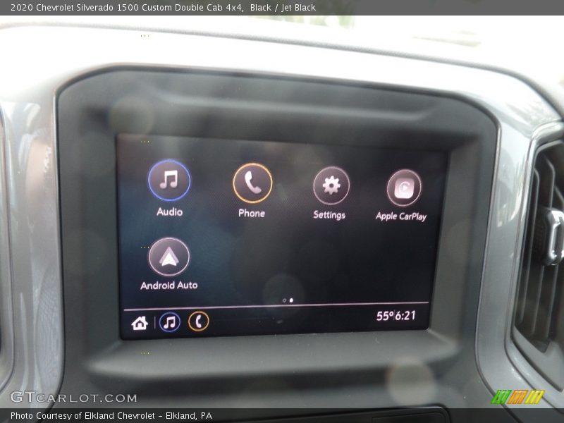 Black / Jet Black 2020 Chevrolet Silverado 1500 Custom Double Cab 4x4