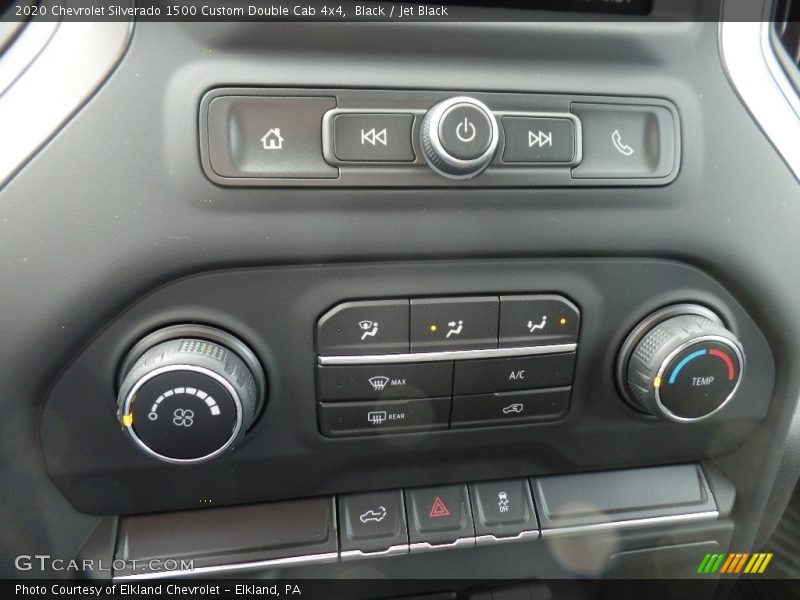 Black / Jet Black 2020 Chevrolet Silverado 1500 Custom Double Cab 4x4