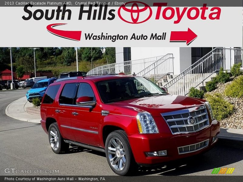 Crystal Red Tintcoat / Ebony 2013 Cadillac Escalade Platinum AWD