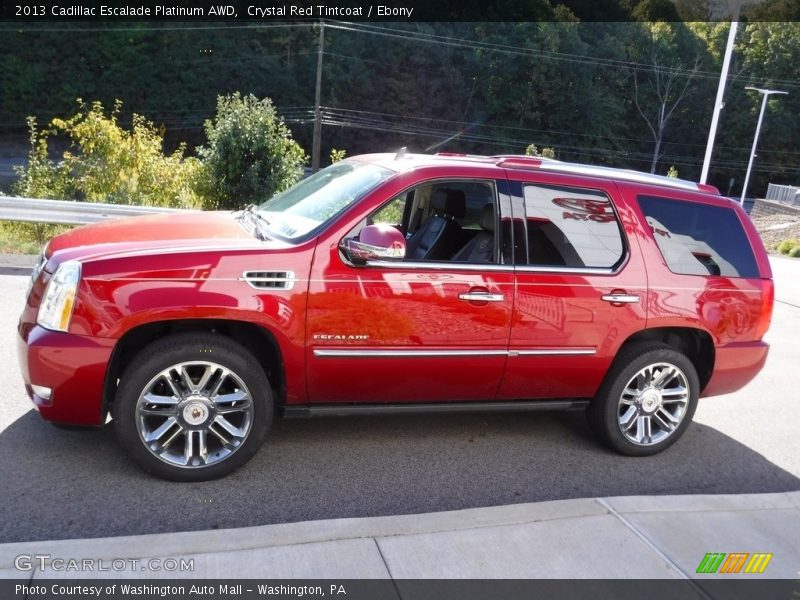 Crystal Red Tintcoat / Ebony 2013 Cadillac Escalade Platinum AWD