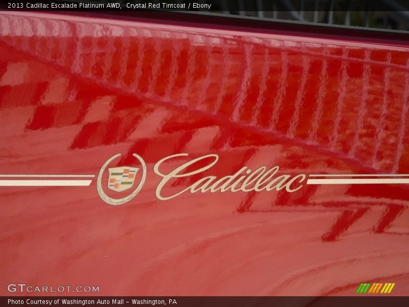 Crystal Red Tintcoat / Ebony 2013 Cadillac Escalade Platinum AWD