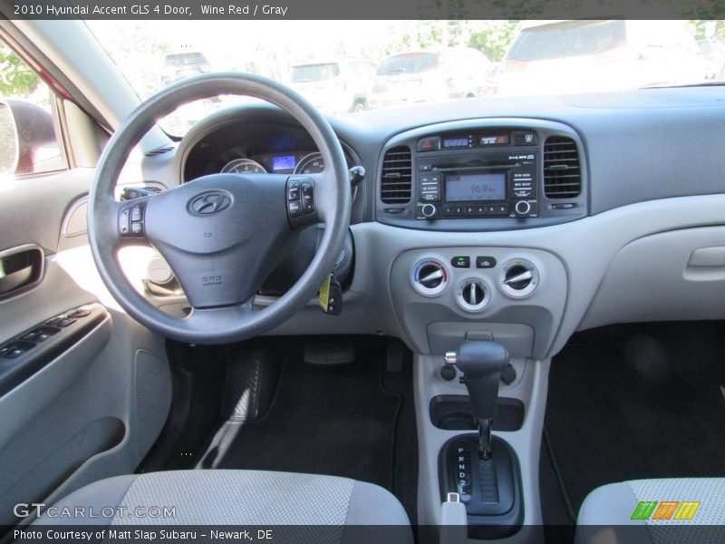 Wine Red / Gray 2010 Hyundai Accent GLS 4 Door