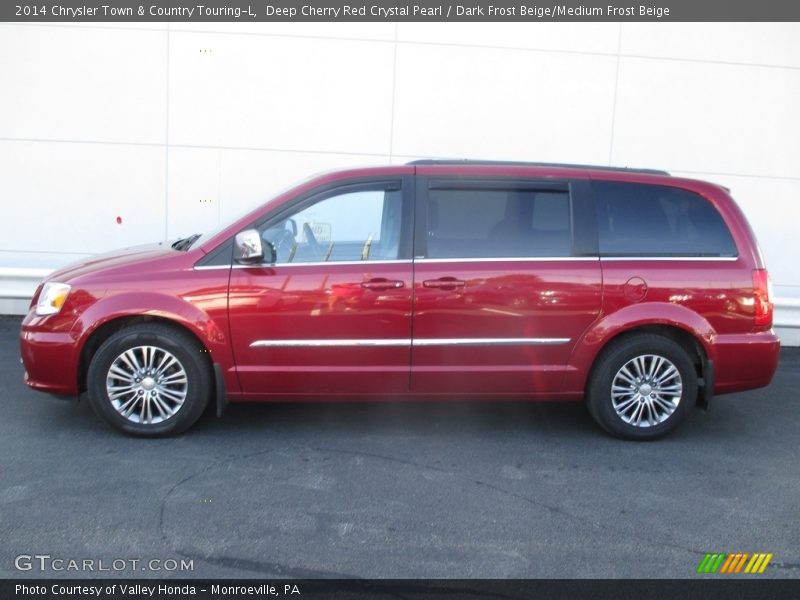 Deep Cherry Red Crystal Pearl / Dark Frost Beige/Medium Frost Beige 2014 Chrysler Town & Country Touring-L