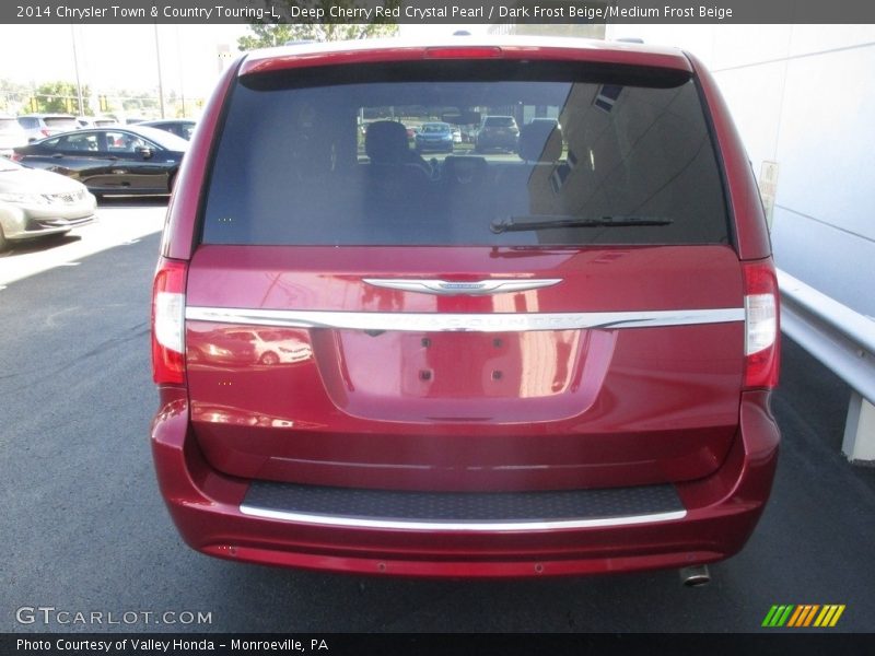 Deep Cherry Red Crystal Pearl / Dark Frost Beige/Medium Frost Beige 2014 Chrysler Town & Country Touring-L