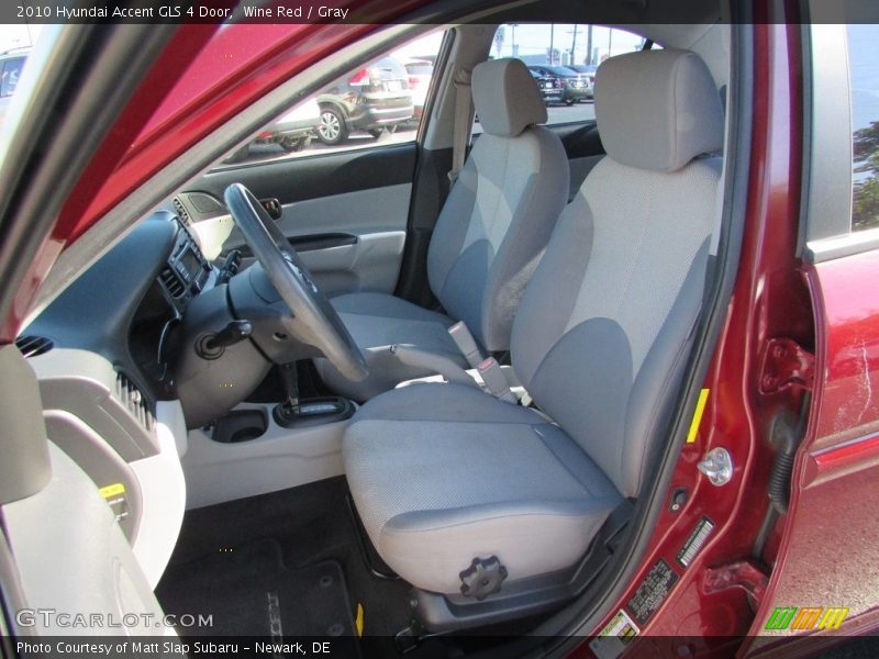 Wine Red / Gray 2010 Hyundai Accent GLS 4 Door