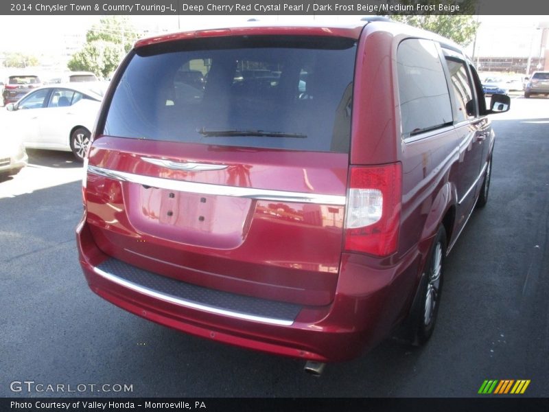 Deep Cherry Red Crystal Pearl / Dark Frost Beige/Medium Frost Beige 2014 Chrysler Town & Country Touring-L