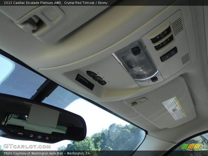 Crystal Red Tintcoat / Ebony 2013 Cadillac Escalade Platinum AWD