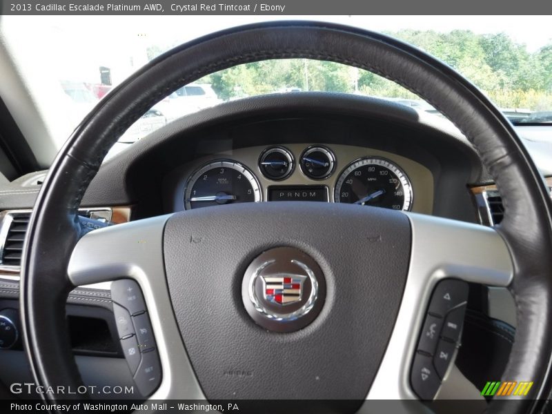 Crystal Red Tintcoat / Ebony 2013 Cadillac Escalade Platinum AWD