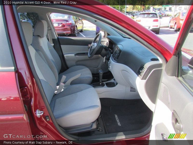 Wine Red / Gray 2010 Hyundai Accent GLS 4 Door