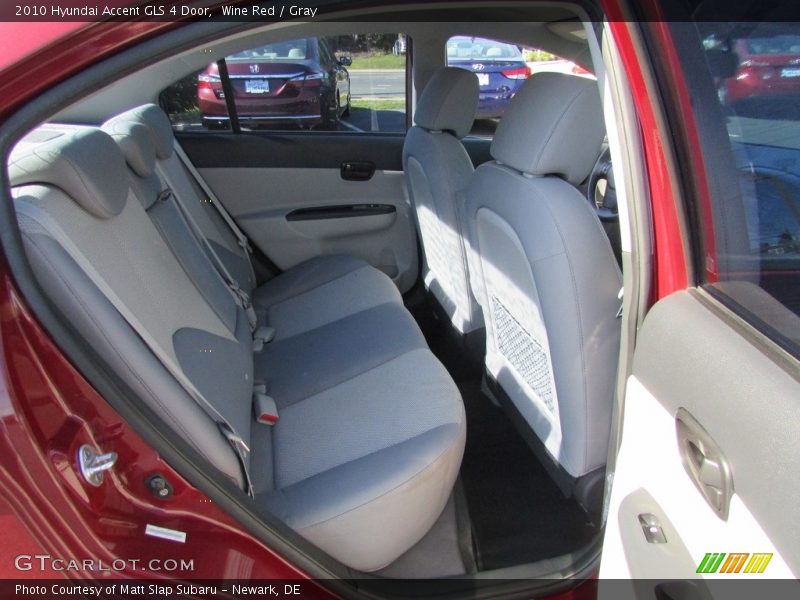 Wine Red / Gray 2010 Hyundai Accent GLS 4 Door