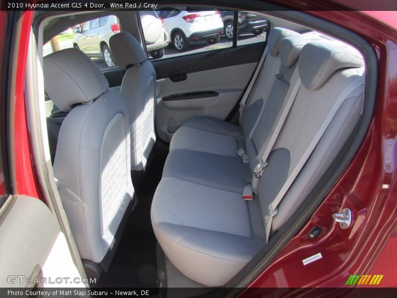 Wine Red / Gray 2010 Hyundai Accent GLS 4 Door