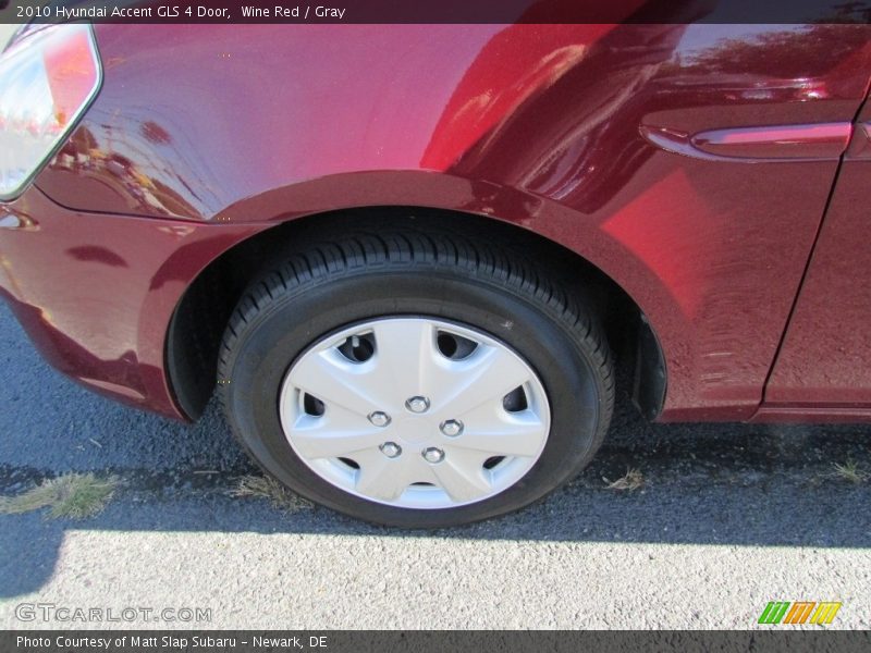 Wine Red / Gray 2010 Hyundai Accent GLS 4 Door