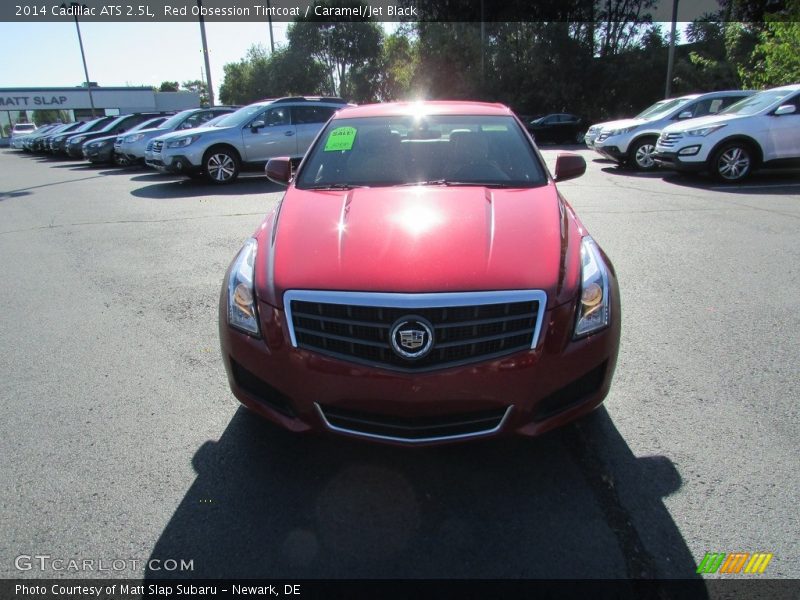 Red Obsession Tintcoat / Caramel/Jet Black 2014 Cadillac ATS 2.5L