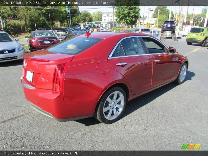 Red Obsession Tintcoat / Caramel/Jet Black 2014 Cadillac ATS 2.5L