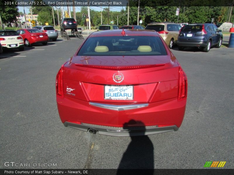 Red Obsession Tintcoat / Caramel/Jet Black 2014 Cadillac ATS 2.5L