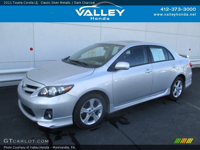 Classic Silver Metallic / Dark Charcoal 2011 Toyota Corolla LE