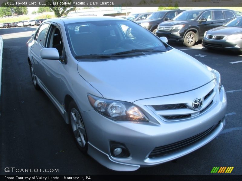 Classic Silver Metallic / Dark Charcoal 2011 Toyota Corolla LE