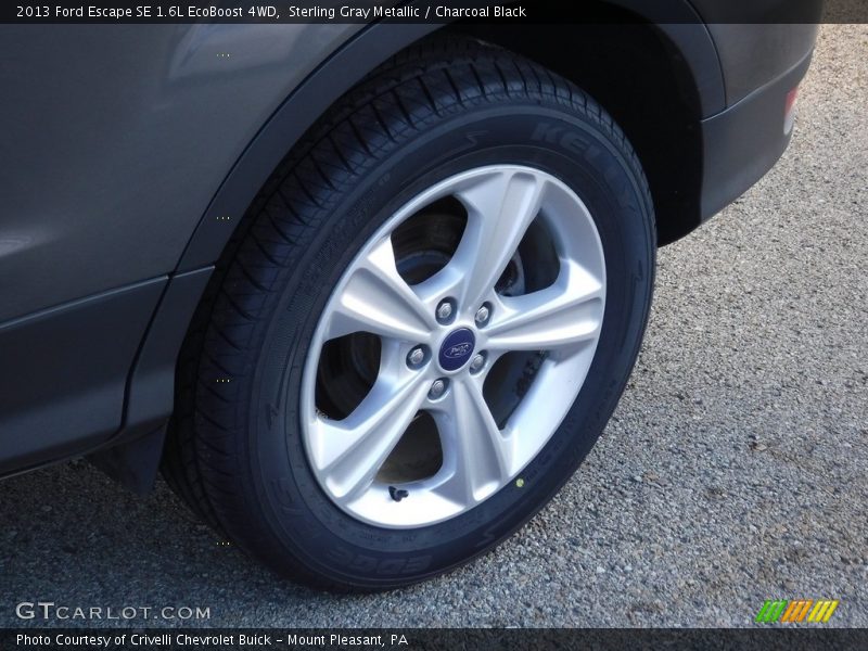 Sterling Gray Metallic / Charcoal Black 2013 Ford Escape SE 1.6L EcoBoost 4WD