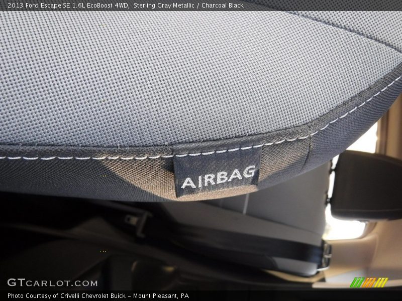 Sterling Gray Metallic / Charcoal Black 2013 Ford Escape SE 1.6L EcoBoost 4WD