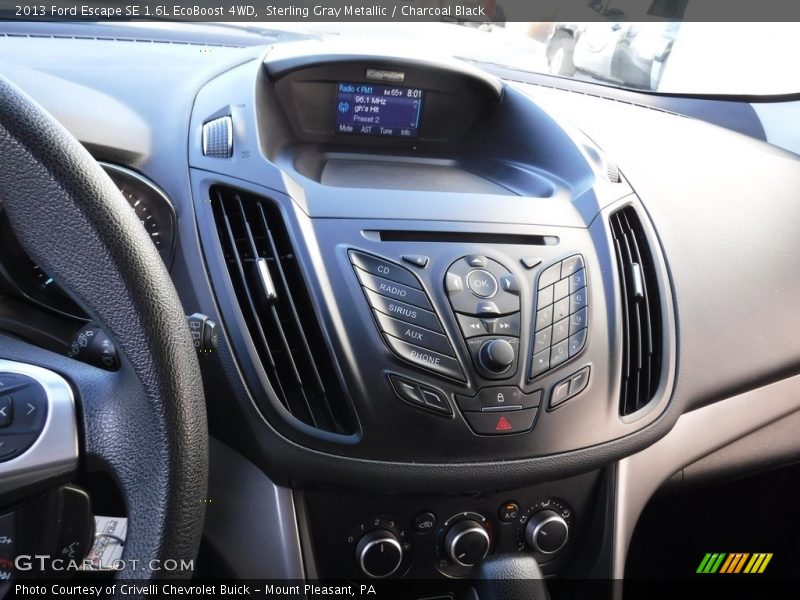 Sterling Gray Metallic / Charcoal Black 2013 Ford Escape SE 1.6L EcoBoost 4WD