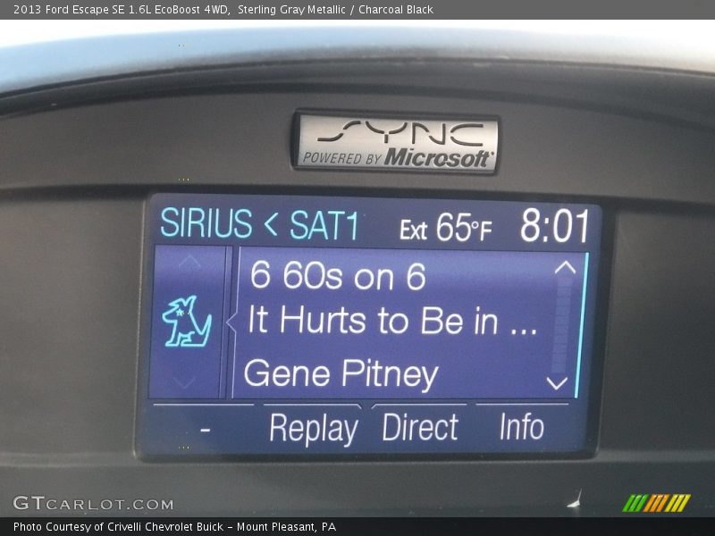 Sterling Gray Metallic / Charcoal Black 2013 Ford Escape SE 1.6L EcoBoost 4WD