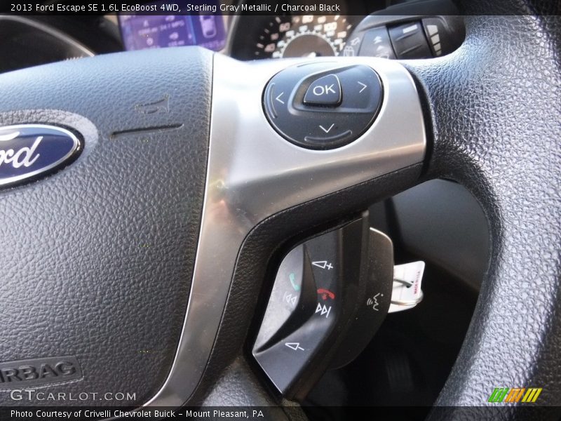 Sterling Gray Metallic / Charcoal Black 2013 Ford Escape SE 1.6L EcoBoost 4WD