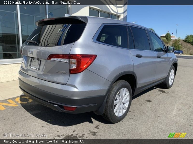 Lunar Silver Metallic / Gray 2020 Honda Pilot LX AWD