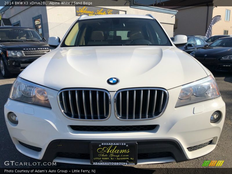 Alpine White / Sand Beige 2014 BMW X3 xDrive28i